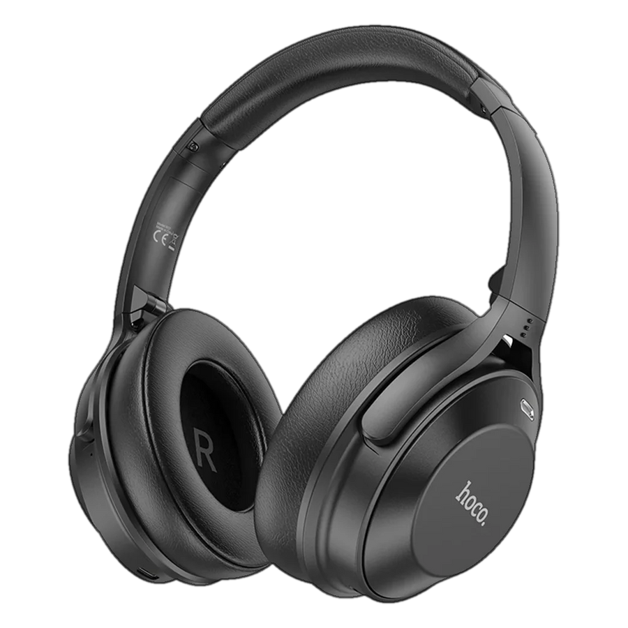 Căști wireless Hoco W37 cu ANC – 46h autonomie, Bluetooth 5.3, Negru